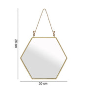 Large Gold Geometric Mirror