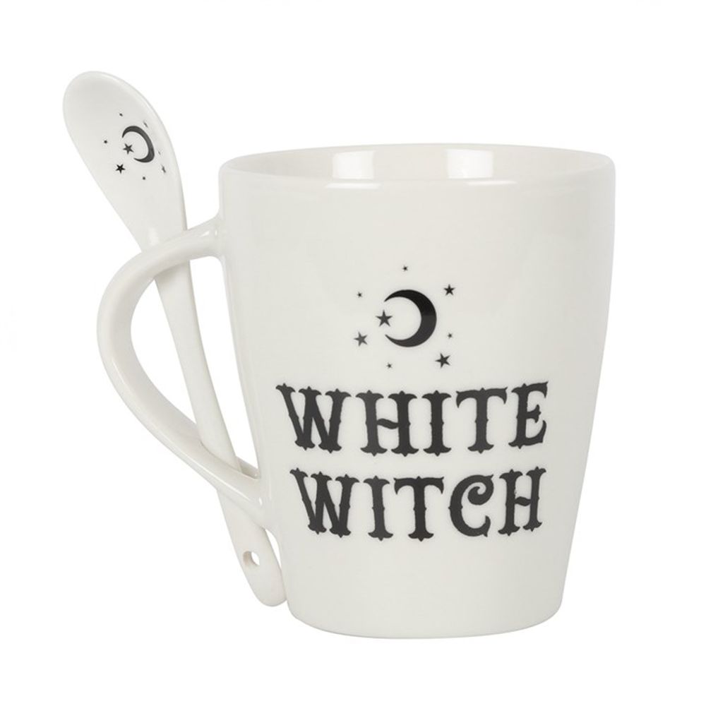 White Witch Mug and Spoon Set