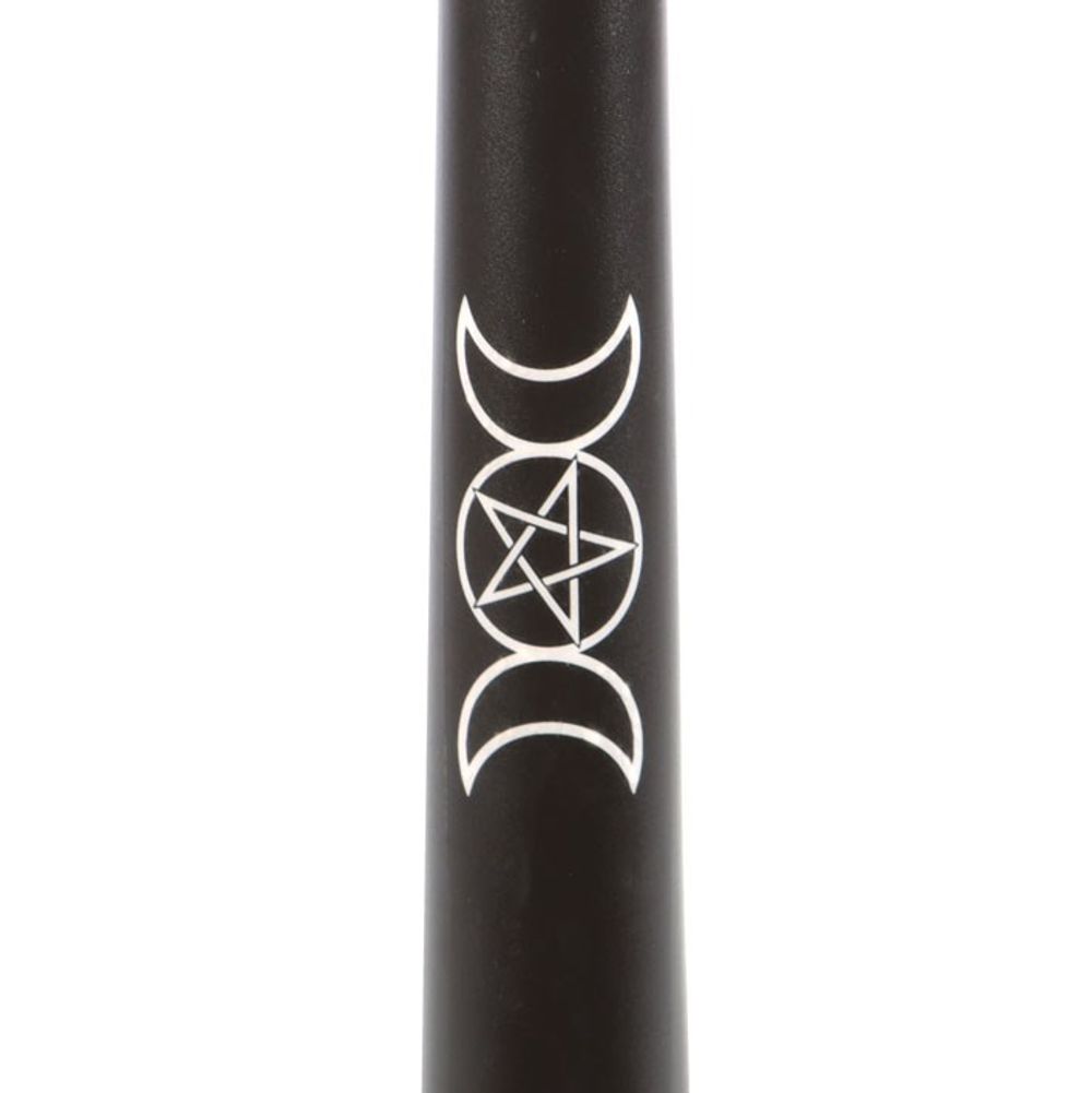 Set of 3 Black Magic Triple Moon Taper Candles