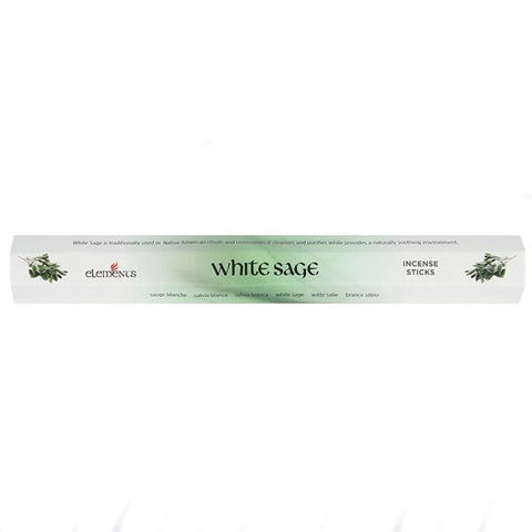 Set of 6 Packets of Elements White Sage Incense Sticks